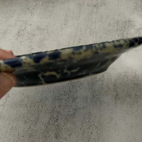 Bennington Potters NewLine Blue Agate Stoneware 6 oz Coffee Cup 5.75" Saucer Set - Picture 6 of 10